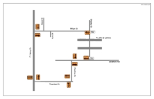 Shipley St Closure map