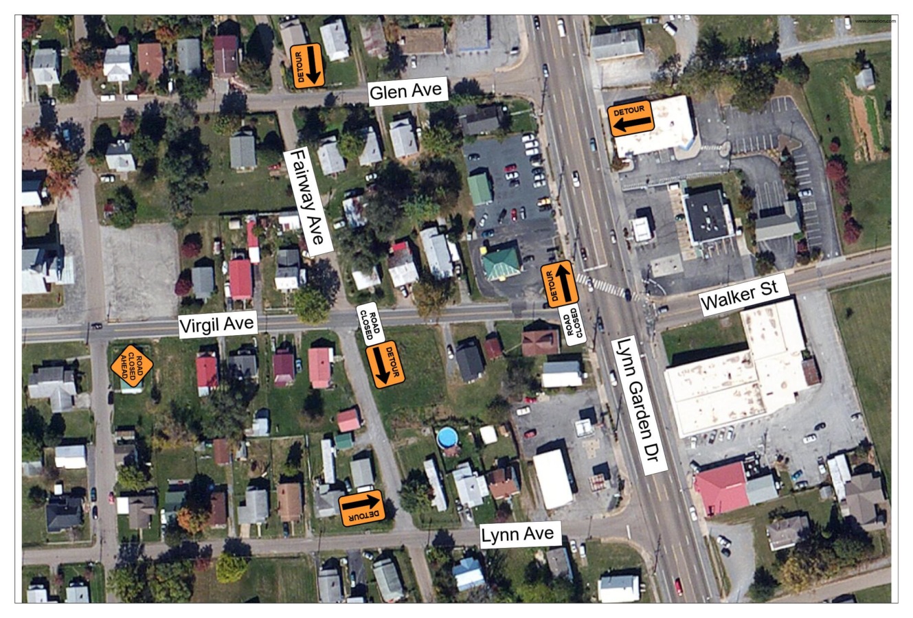 Virgill Ave Fairway Ave Closure Kingsport, TN