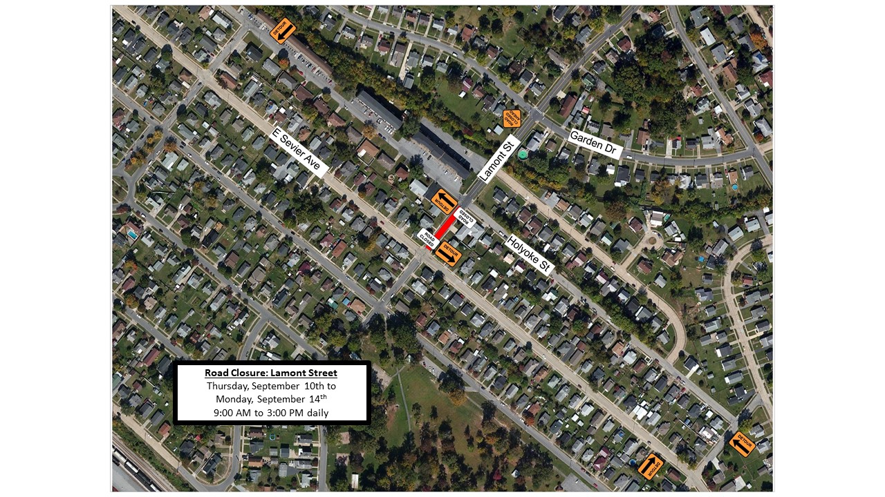 20200910 Lamont St. Closure Kingsport, TN