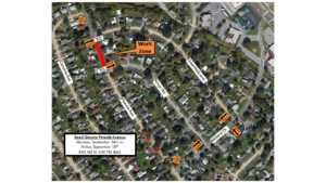 Pineola Ave Road Closure map