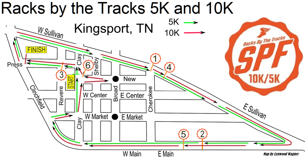 Racks by the Tracks Road Race Map 2021