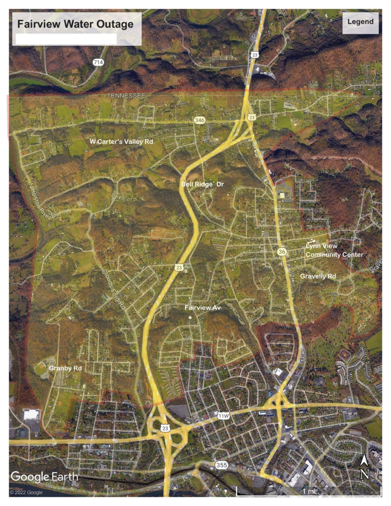 fairviewwateroutage002 Kingsport, TN