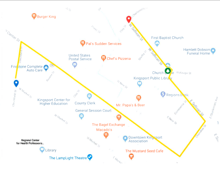 road closure map