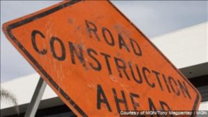 road costruction sign