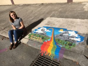 Audra Miller's storm drain art