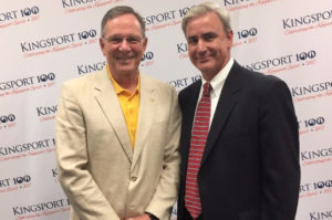 Charlie Glass and Mayor John Clark