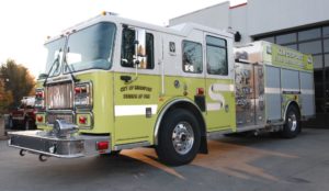 Engine 6 is a 2008 Seagrave 1250 GPM Pumper