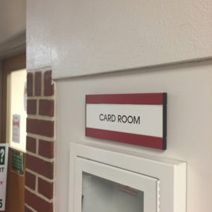 Card Room Sign