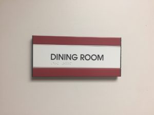 Dining Room Signage