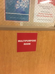 Multipurpose Room Sign