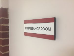 Renassiance Room Signage