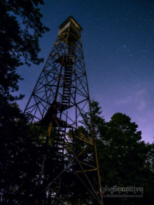 Fire Tower at Night