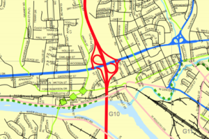 map of city roads