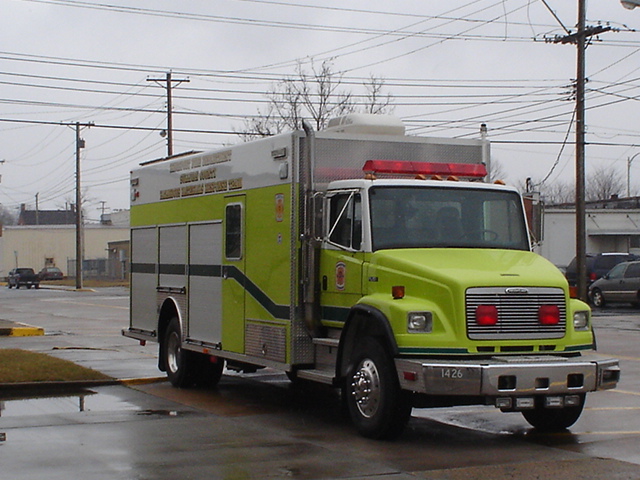 Haz-Mat 7 is a 2000 Freightliner Haz-Mat unit