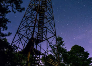 Fire Tower at Night