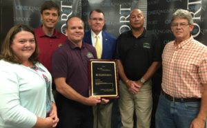 Water Distribution Staff with Award